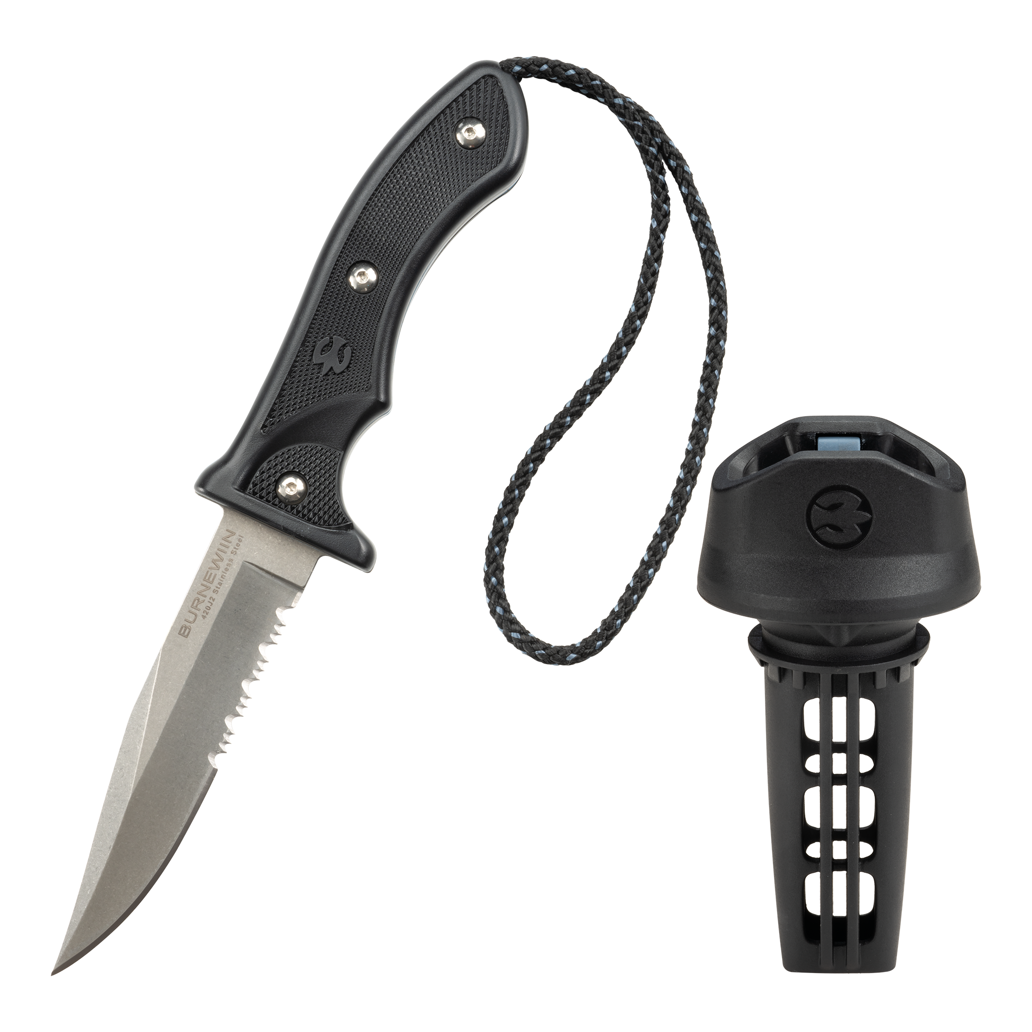 Featured portrait image of the Burnewiin KN5610 5 inch Ocean Knife, close-up view on a transparent background.