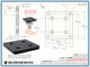 The design illustration for the Burnewiin CN2207 Downrigger Adapter Plate features the Cannon Downrigger mount compatibility.