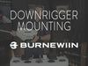 Burnewiin owner Tom Anderson in a booth providing the basics of mounting downriggers using the Burnewiin mounting system.